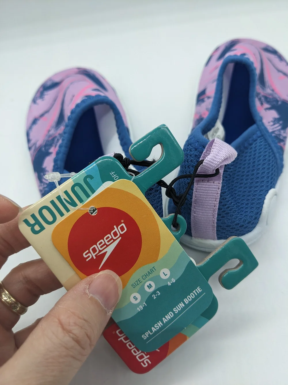 Speedo Pink & Blue Kids' Water Booties
